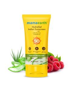 HydraGel Indian Sunscreen with Aloe Vera and Raspberry for Sun Protection - 50 g
