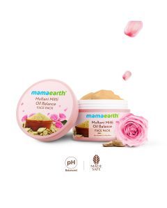 Multani Mitti Oil Balance Face Pack with Multani Mitti & Bulgarian Rose for Normal to Oily Skin - 200 g