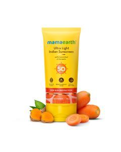 Ultra Light Indian Sunscreen SPF 50 PA++++ with Carrot Seed and Turmeric 80g