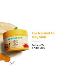Ubtan Detan Face Pack with Turmeric & Saffron for Normal to Oily Skin - 200 g