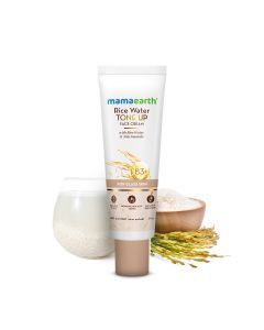 Mamaearth Rice Water Tone Up Face Cream with Rice Water & Niacinamide for Glass Skin - 50 g