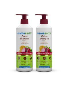 Mamaearth onion shampoo duo pack for hair fall control