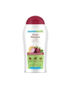 Mamaearth onion shampoo bottle front 