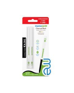Pack of 2 Charcoal Black Long Stay Kajal with Vitamin C & Chamomile for 11-Hour Smudge-free Stay