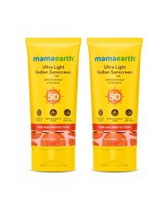 Ultra Light Indian Sunscreen SPF 50 PA++++ 80g pack of 2