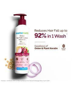 mamaearth Onion shampoo for hair fall control
