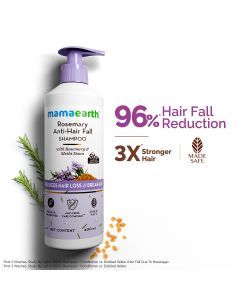 Rosemary Anti-Hair Fall Shampoo with Rosemary & Methi Dana for Reducing Hair Loss & Breakage - 400 ml