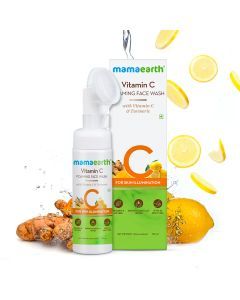mamaearth vitamin c foaming face wash