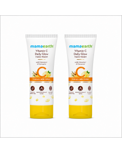 mamaearth vitamin c face wash for skin illumination pack of 2 