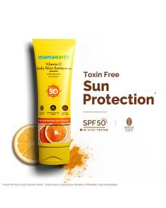 Vitamin C Daily Glow Sunscreen SPF 50 toxin free sun protection